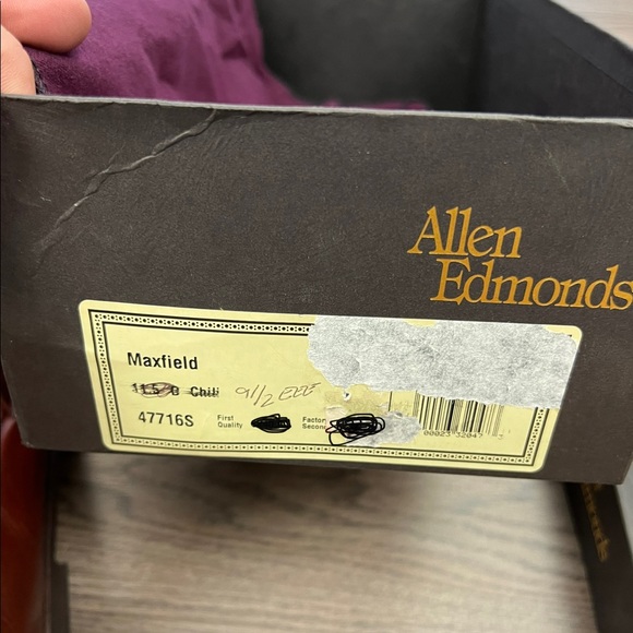 NEW Allen Edmonds Maxfield Chili Woven Tassel Loafers 9.5 3E